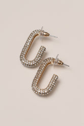 Gold Vera Paved Earrings