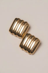 Gold Sara Textured Earrings