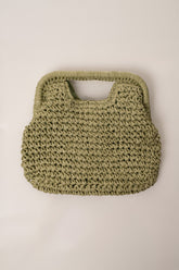 Green Coast Straw Handbag