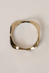 Gold Wavy Hinge Bracelet