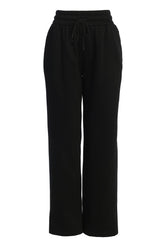 Black Logo Fleece Pants