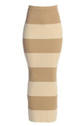 Ivory/Beige Jaide Maxi Knit Skirt