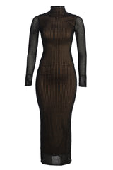 Black Rosabelle Knit Maxi Dress