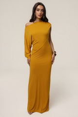 Yellow Winter Jewel Maxi Dress