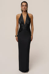 Black Enchanted Nights Maxi Dress
