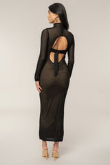 Black Rosabelle Knit Maxi Dress