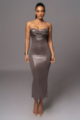Olive Visions Of You Midi Dress