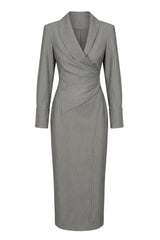 Grey Manifest Blazer Midi Dress