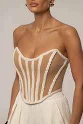 Ivory Cassis Braided Corset