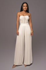 White Want It All Crochet Bustier