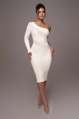 Ivory Sandra Knit Midi Dress