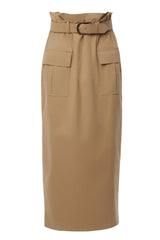 Khaki New Edge Cargo Skirt