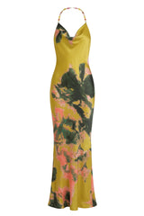 Yellow Print Bethani Maxi Dress
