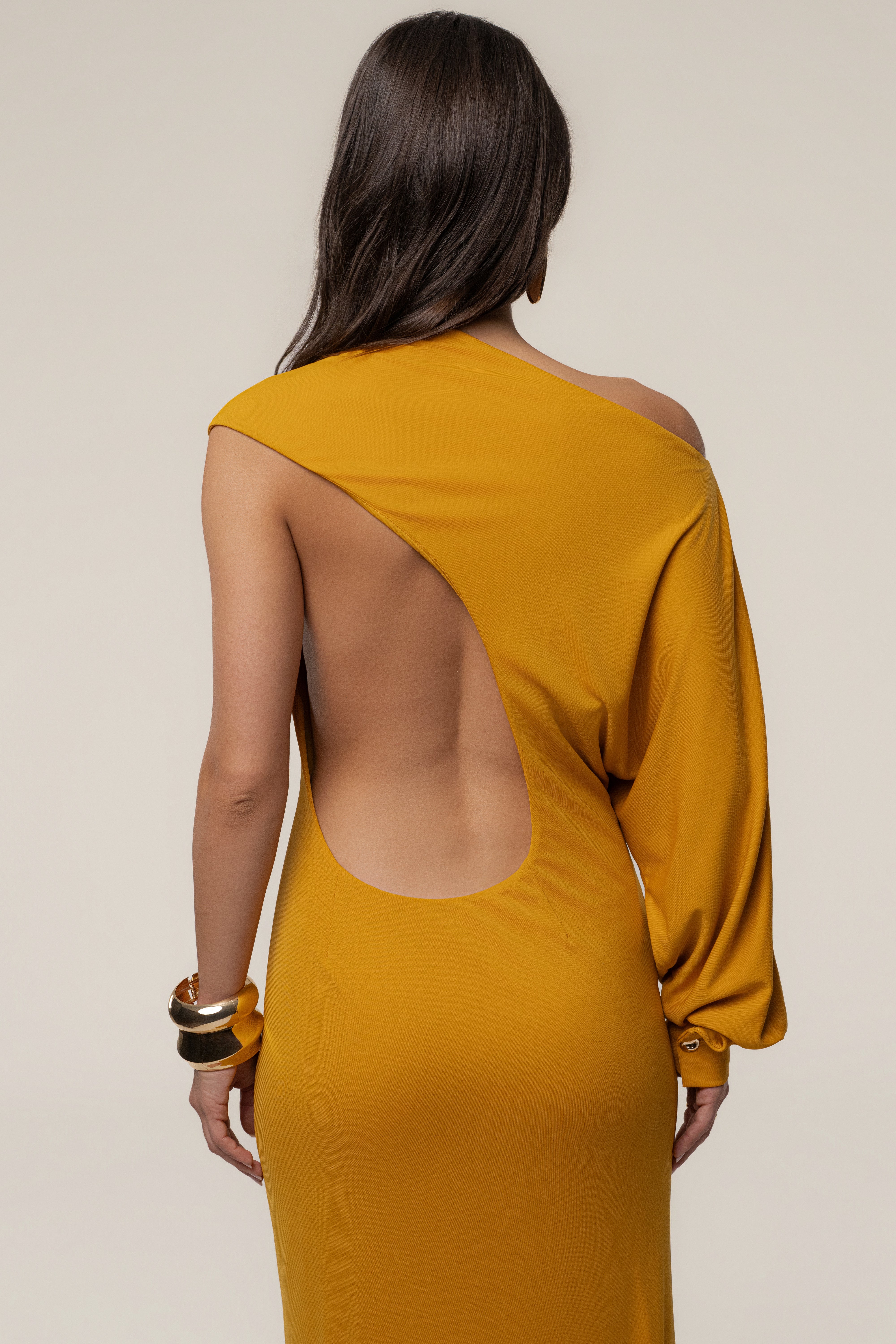 Yellow Winter Jewel Maxi Dress
