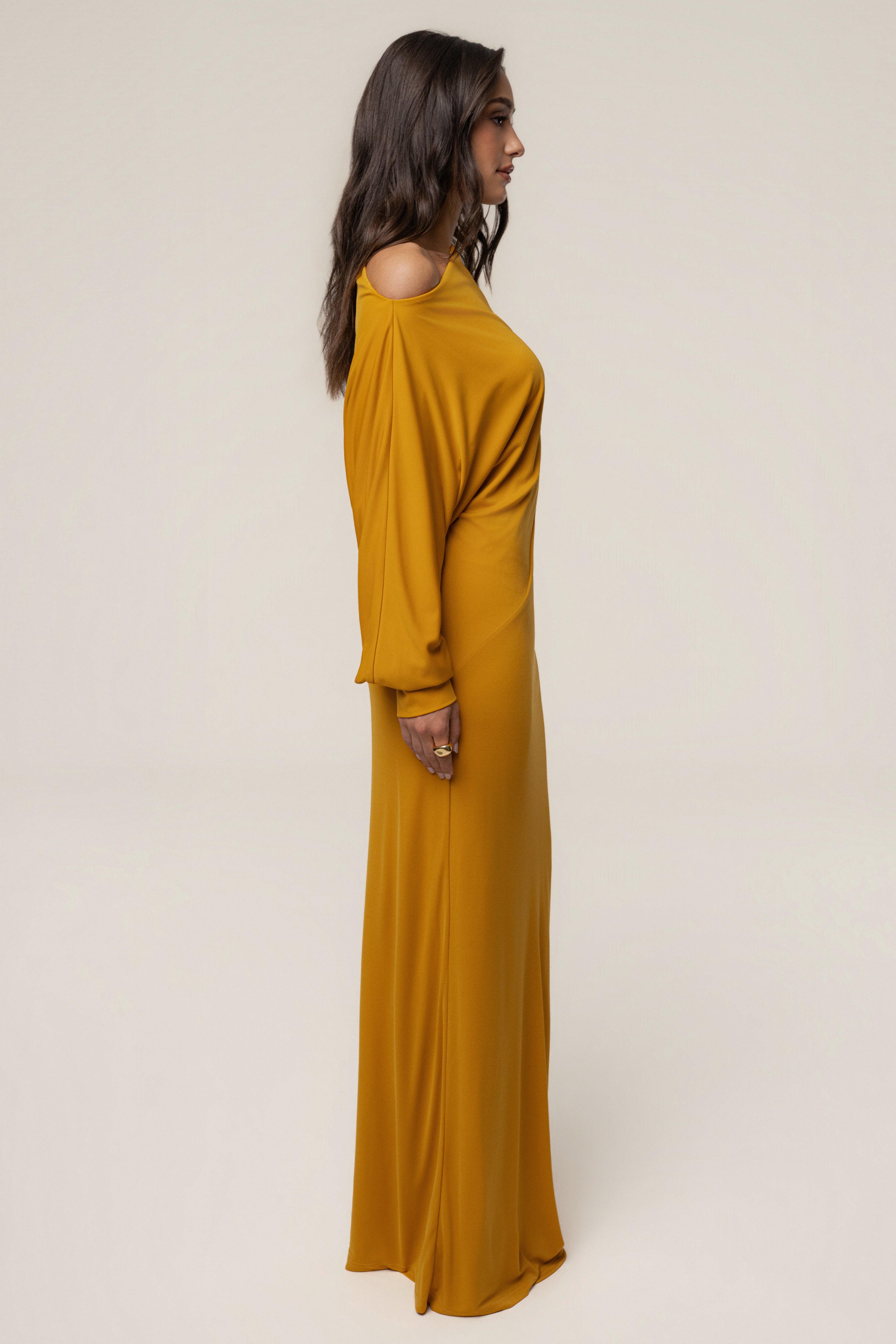 Yellow Winter Jewel Maxi Dress