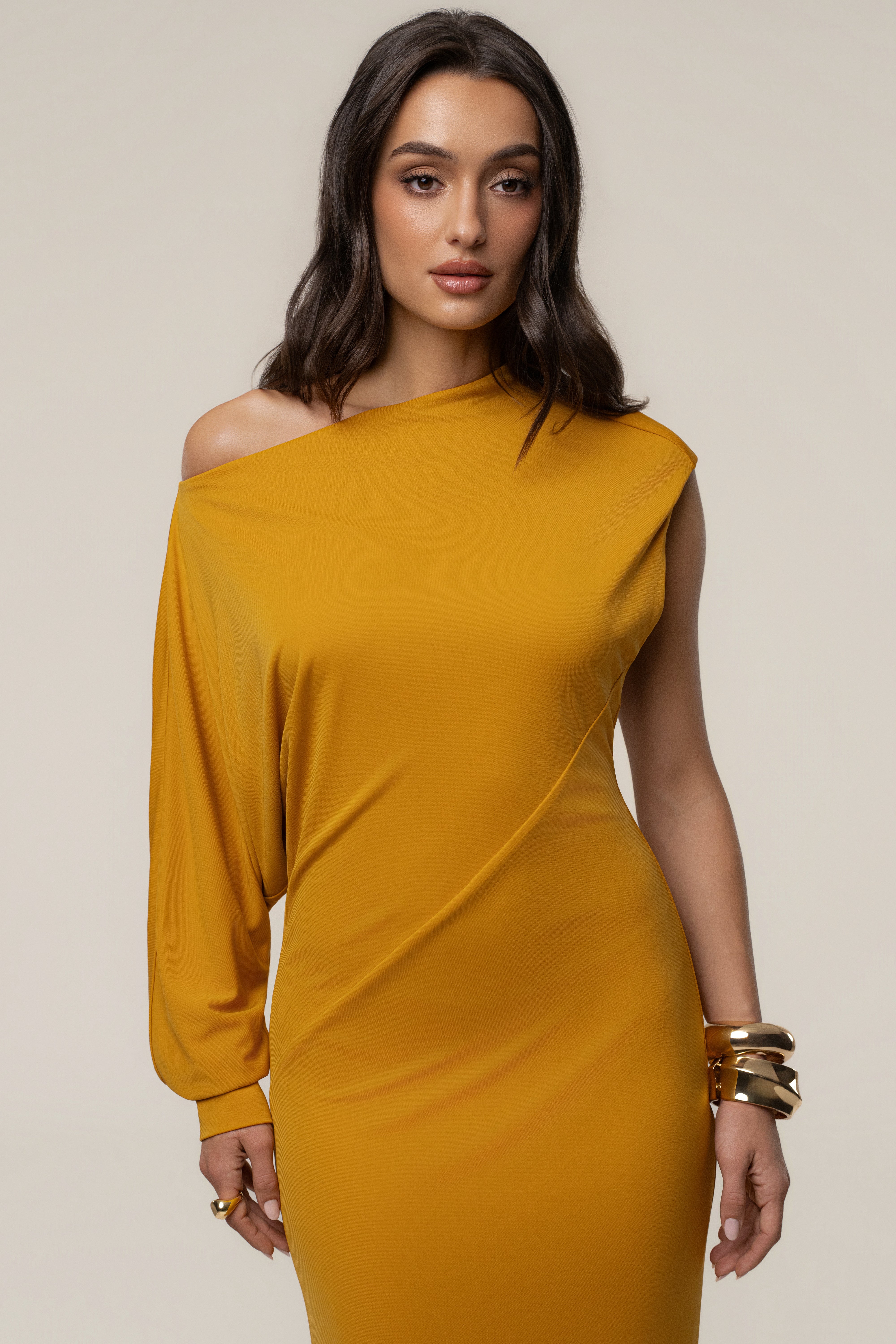 Yellow Winter Jewel Maxi Dress