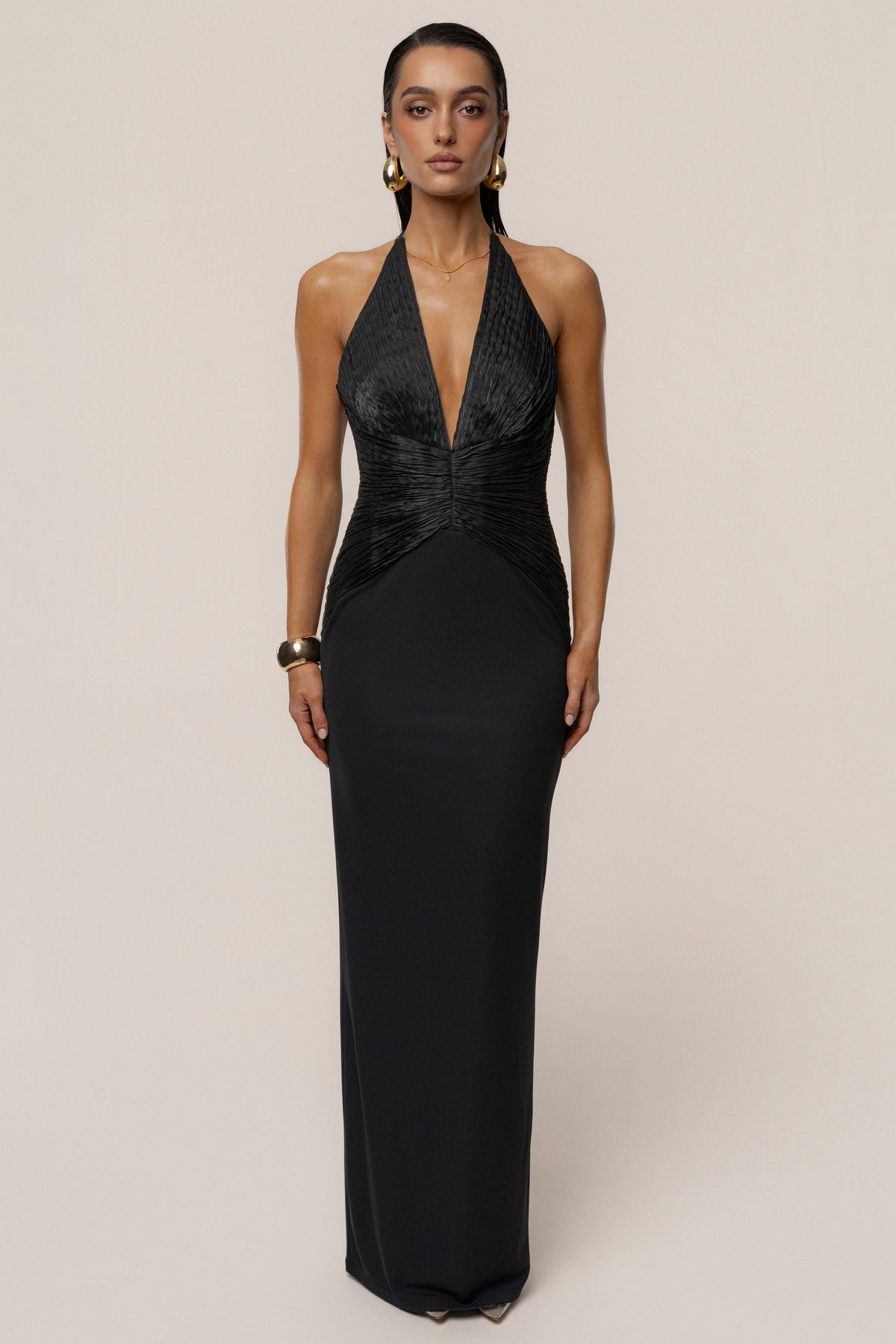 Black Enchanted Nights Maxi Dress