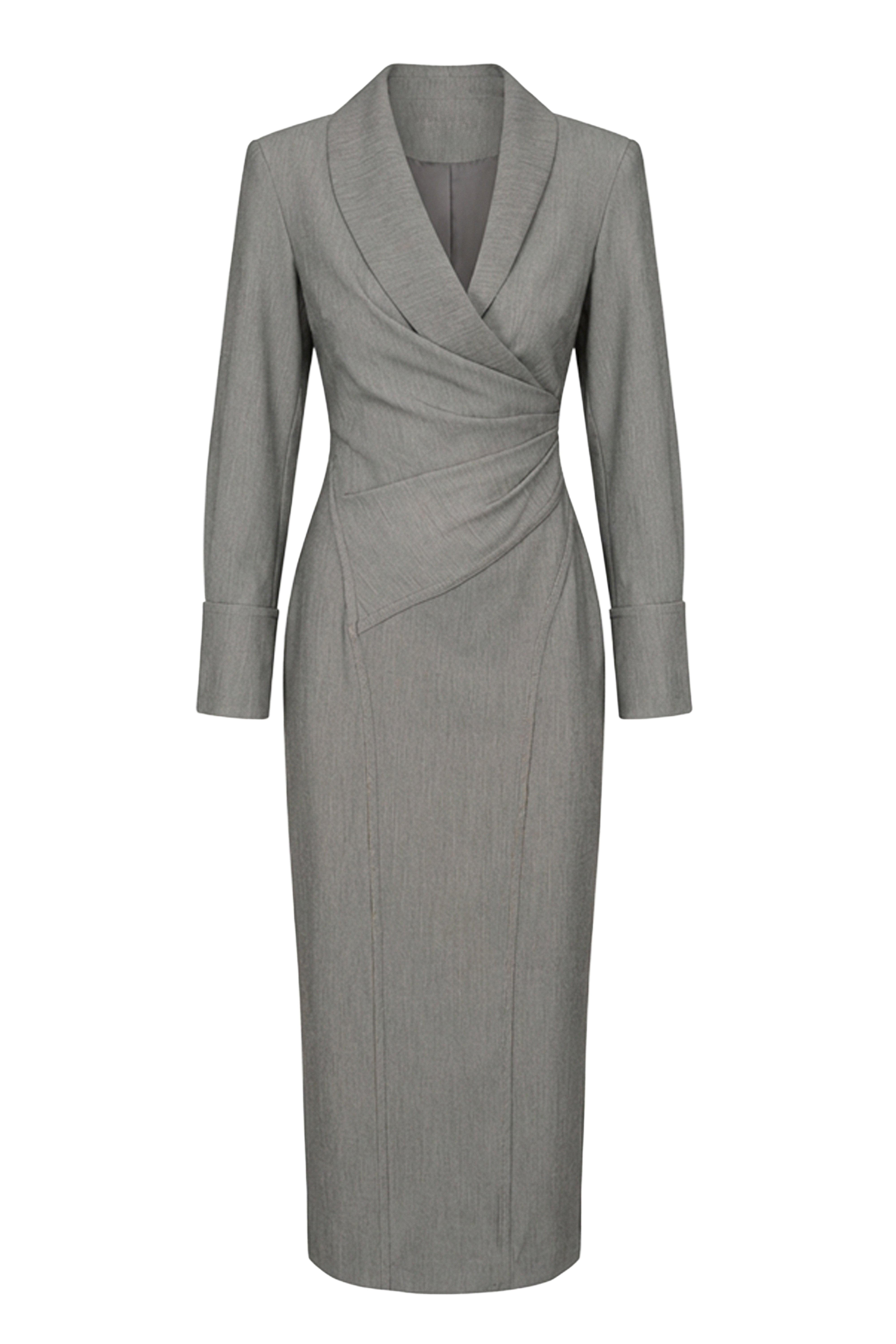 Grey Manifest Blazer Midi Dress