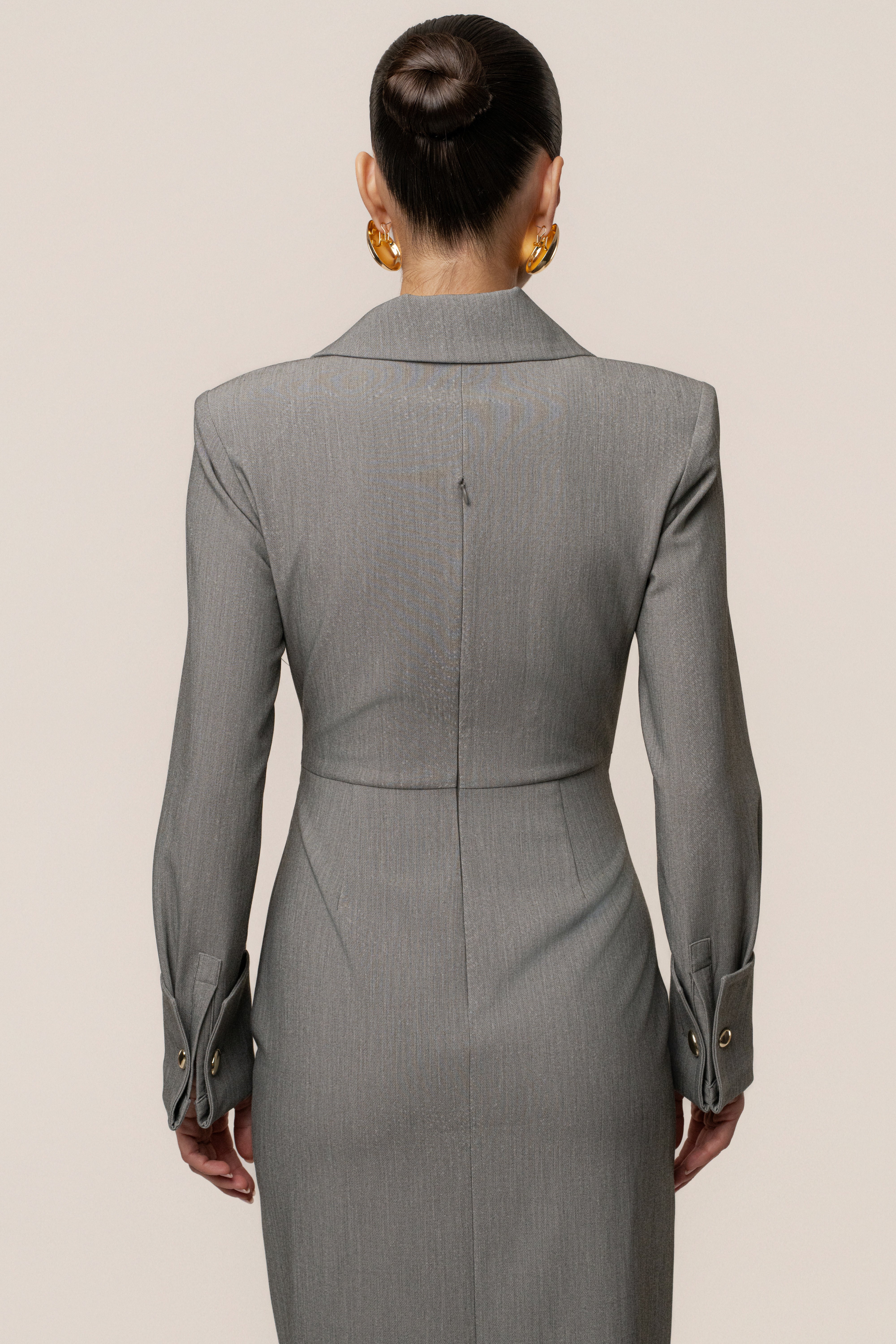 Grey Manifest Blazer Midi Dress