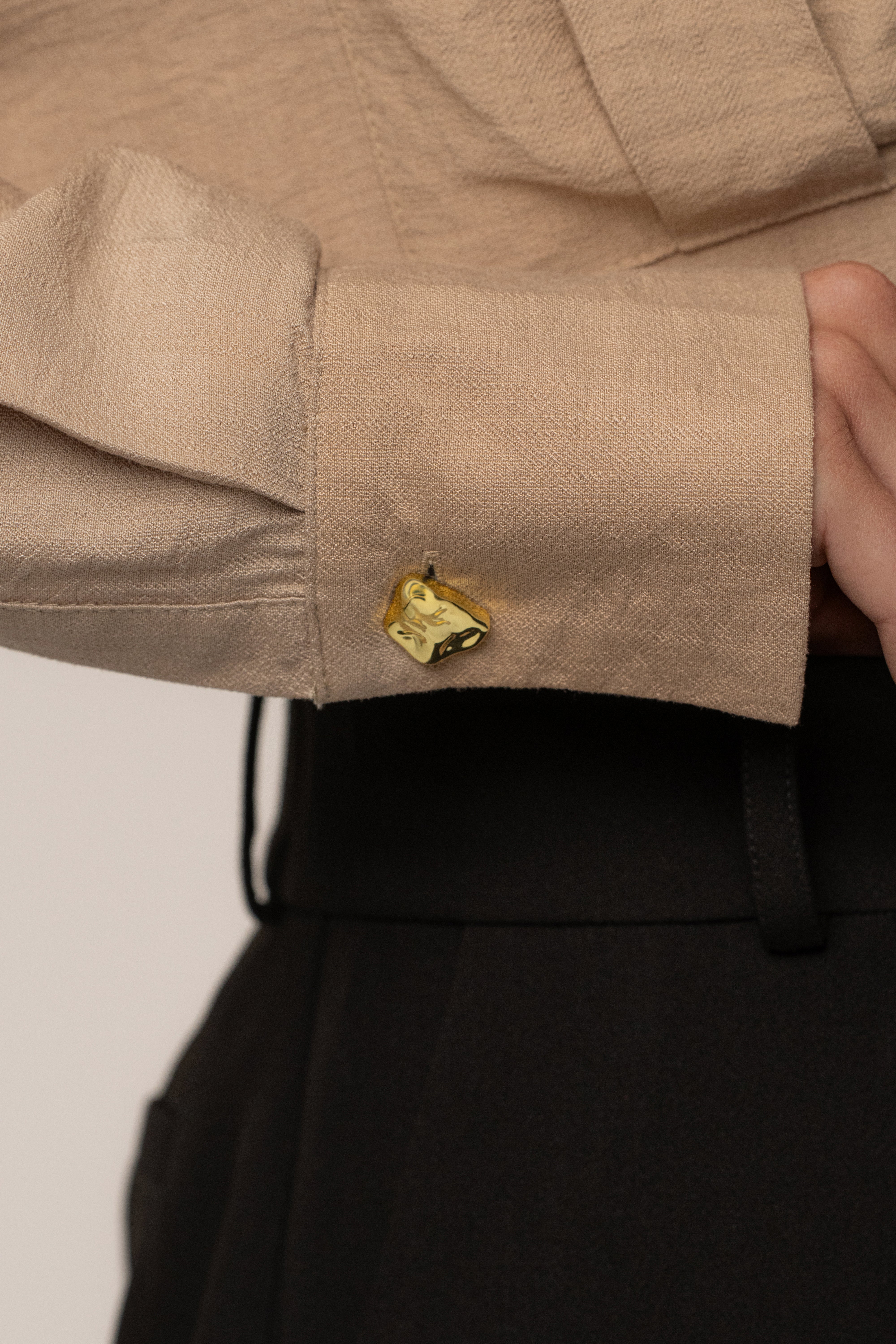 Tan Drift Collared Cargo Top