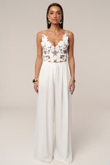White Anahi Embroidered Top