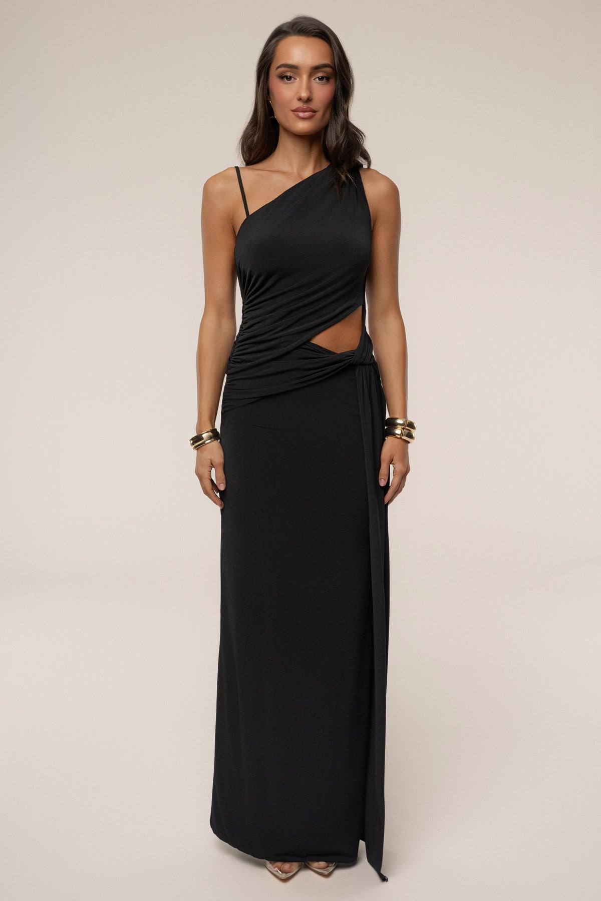Black Astra Cutout Maxi Dress