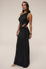 Black Astra Cutout Maxi Dress
